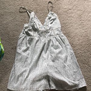 Black and White Polka Dot Romper